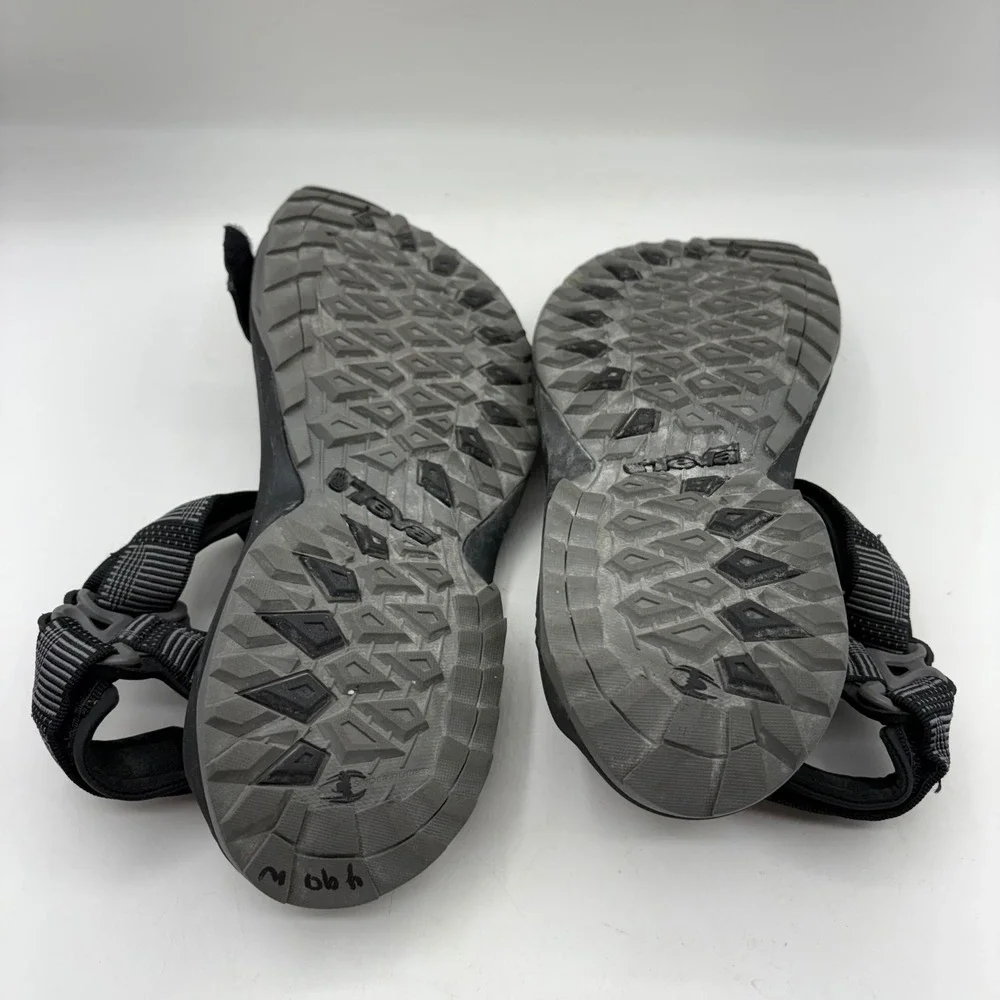 Teva Terra Fi‎ 4 Mens Hiking Sandals Black Grey Strappy Sport Shoes Size 11
